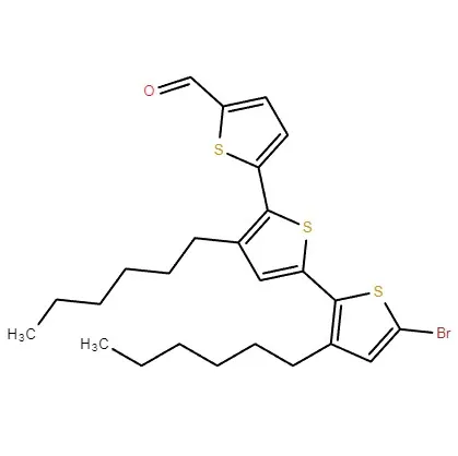 CAS:1628940-31-7|5''-Bromo-3',3''-dihexil-[2,2':5',2''-tertiofen]-5-carbaldehidă
