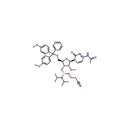 CAS 199593-09-4|N-Acetil-5'-O-(4,4-dimetoxitritil){-2'-O-metilcitidin{-3'-({2-cianoetil-N,N -diizopropil)fosforamidit